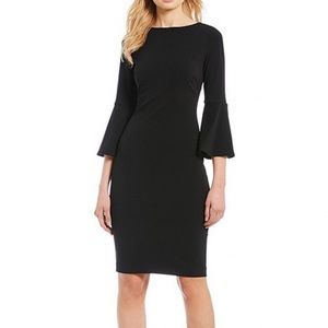 Calvin Klein Bell-Sleeve Sheath Dress